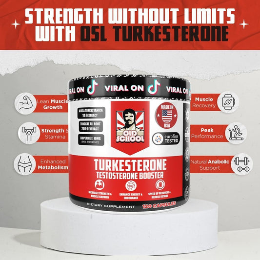 Turkesterone 15.000 mg con Tongkat Ali y BioPerine® — 120 cápsulas
