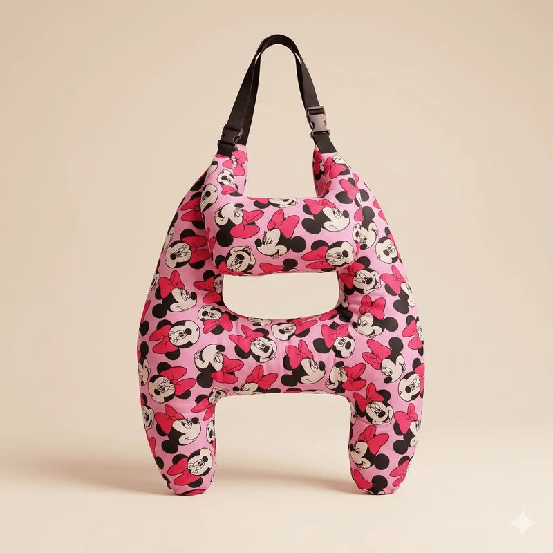 Cojín de Viaje en H — diseño Rosado Minnie