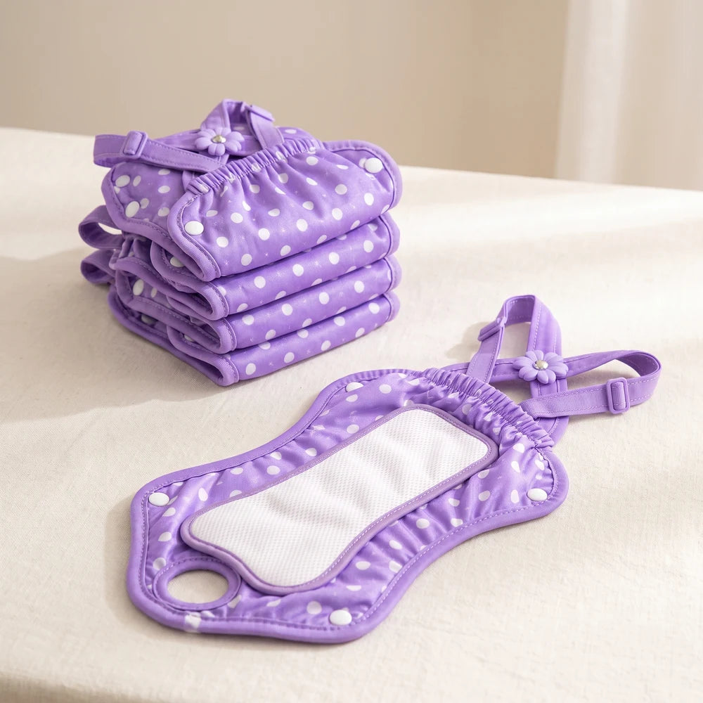 Pack de 5 pañales reutilizables