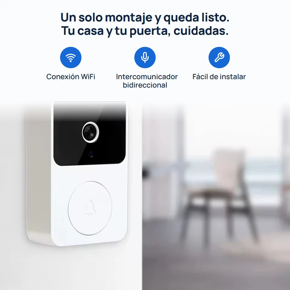 Un solo montaje y queda listo: WiFi, intercomunicador y fácil instalación